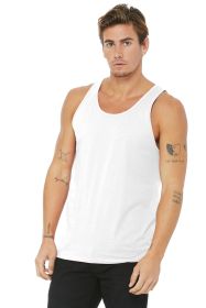 BELLA+CANVAS Unisex Jersey Tank BC3480 (Color: White, size: S)