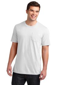 District Very Important Tee with Pocket DT6000P (Color: White, size: 3XL)