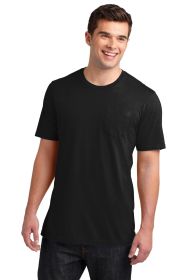 District Very Important Tee with Pocket DT6000P (Color: Black, size: S)