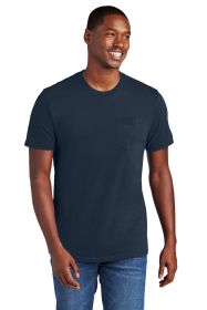 District Very Important Tee with Pocket DT6000P (Color: New Navy, size: 3XL)