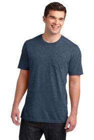 District Very Important Tee with Pocket DT6000P (Color: Heathered Navy, size: XL)