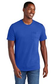 District Very Important Tee with Pocket DT6000P (Color: Deep Royal, size: 2XL)