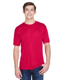 UltraClub 8620 Men's Cool & Dry Basic Performance T-Shirt (Color: Red, size: 4XL)