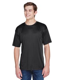 UltraClub 8620 Men's Cool & Dry Basic Performance T-Shirt (Color: Black, size: 3XL)