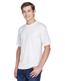 UltraClub 8620 Men's Cool & Dry Basic Performance T-Shirt (Color: White, size: 3XL)