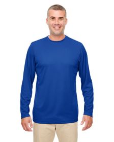 UltraClub 8622 Men's Cool & Dry Performance Long-Sleeve Top (Color: ROYAL, size: S)