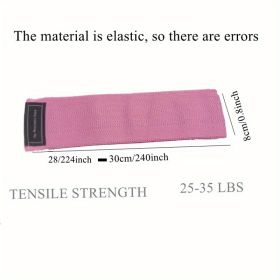 Yoga Resistance Band For Leg Thigh Hip Training (Color: Pink)