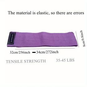 Yoga Resistance Band For Leg Thigh Hip Training (Color: Purple)