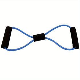 8-shaped Yoga Elastic Tension Band For Men Women (Color: Blue)