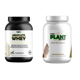 Protein Bundle Whey Protein and Plant Protein (Whey Protein: Absolute Whey Vanilla, Plant Protein: Pure Plant Protein Chocolate)