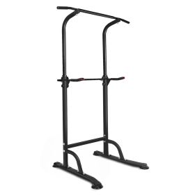 Power Tower Workout Dip Station Pull Up Bar (Color: as Pic)