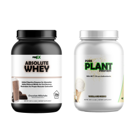 Protein Bundle Whey Protein and Plant Protein (Whey Protein: Absolute Whey Chocolate, Plant Protein: Pure Plant Protein Vanilla)