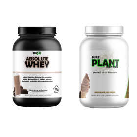 Protein Bundle Whey Protein and Plant Protein (Whey Protein: Absolute Whey Chocolate, Plant Protein: Pure Plant Protein Chocolate)