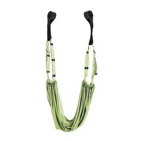 1pc Multifunctional Adjustable Yoga Strap For Stretching (Color: green)