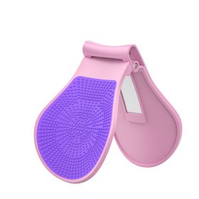 1pc Plastic Butt Trainer  Exerciser For Inner Thighs (Color: Pink Purple)